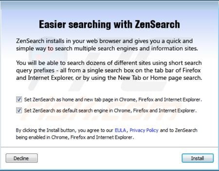Zensearch installer