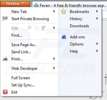 Removing mediaplayerplus from Mozilla Firefox step 1