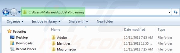 Accessing appdata folder