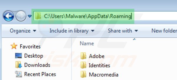 Accessing appdata folder