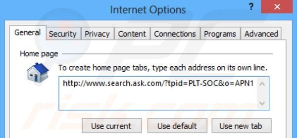 Removing ask social toolbar from Internet Explorer homepage