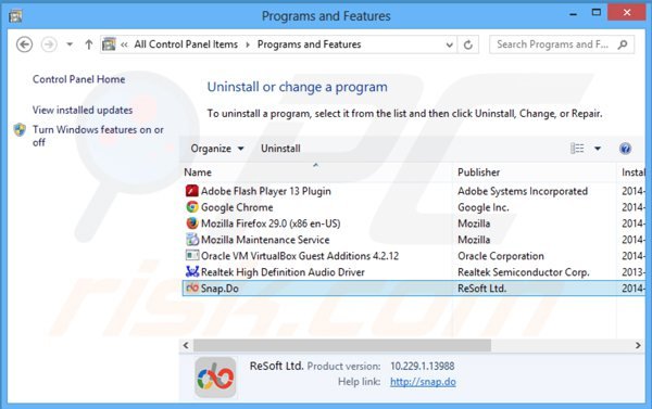 browse-search.com browser hijacker uninstall via Control Panel