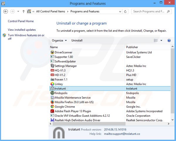 focusbase adware uninstall via Control Panel