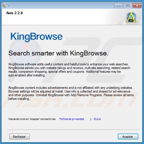 kingbrowse adware installer