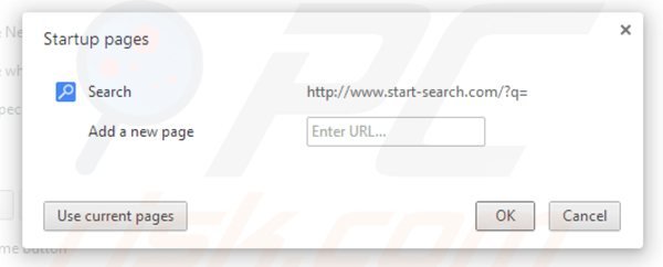 Removing start-search.com from Google Chrome homepage