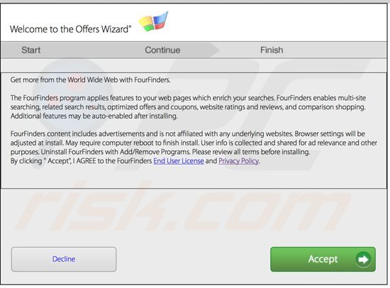 fourfinders adware installer