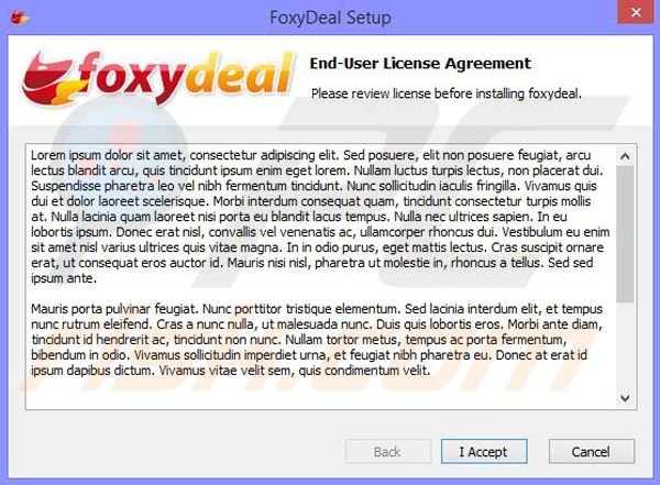 Installer for foxydeal