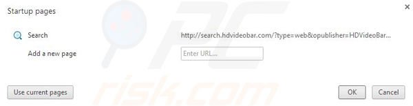 Remove HDVideoBar browser hijacker from Google Chrome step 2