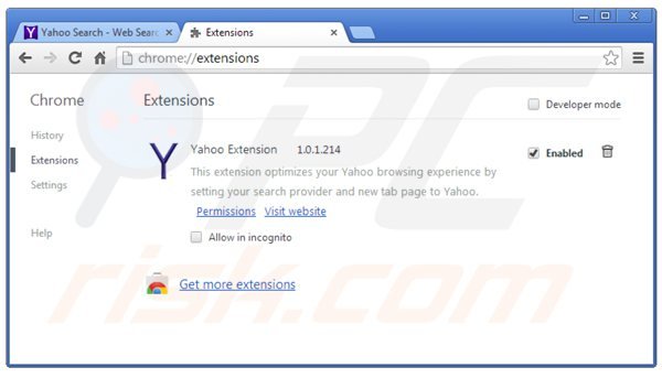 Removing keepmysettingsx from Google Chrome extensions