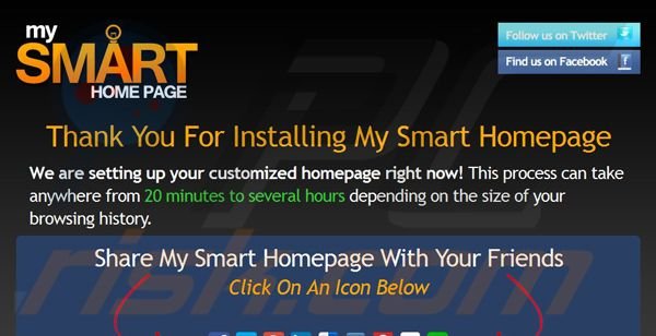 My Smart Homepage homepage