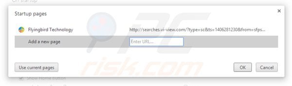 Removing searches.vi-view.com from Google Chrome homepage