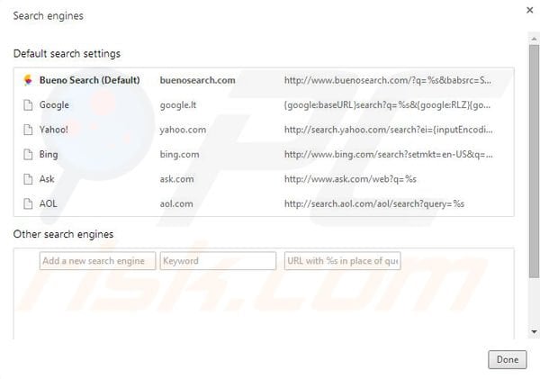 Remove Search-Goal browser hijacker from Google Chrome step 4