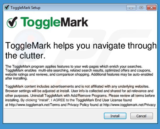 togglemark adware installer