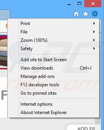 Removing converter free online from Internet Explorer step 1