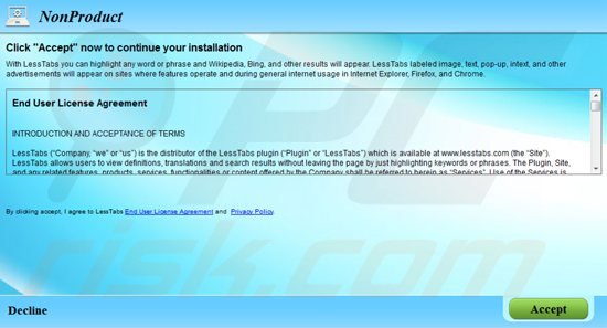 lesstabs adware installer