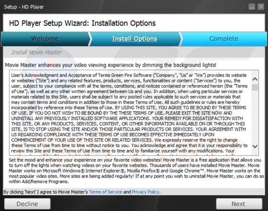 movie master adware installer
