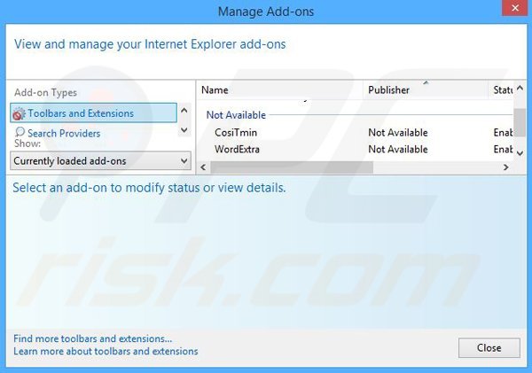 Removing Framed Display from Internet Explorer step 2