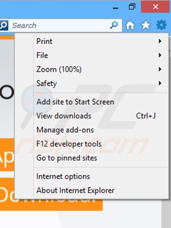 Removing LookThisUp related adware from Internet Explorer step 1