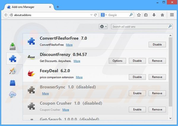 Removing Weather Forecast related adware from Mozilla Firefox step 2