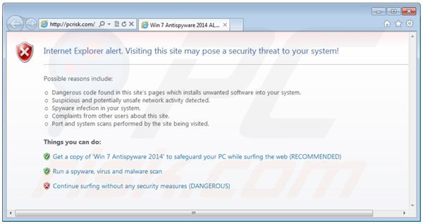 win 7 antispyware 2014 blocking Internet access