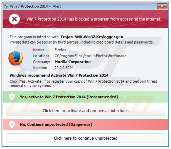 win 7 protection 2014 blocking execution of installed programs