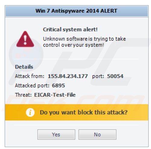 win 7 antivirus 2014 generating fake system critical alerts