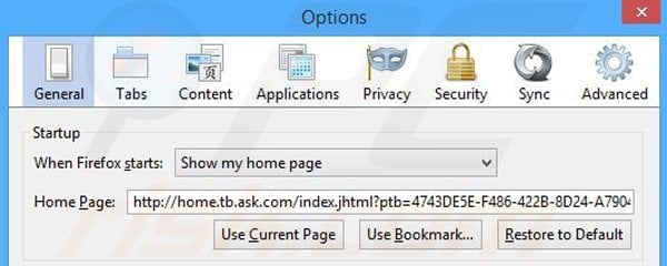Removing BetterBabyGuide from Mozilla Firefox homepage