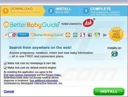 BetterBabyGuide toolbar installer