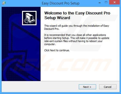 Installer used in Easy Discount Pro distribution