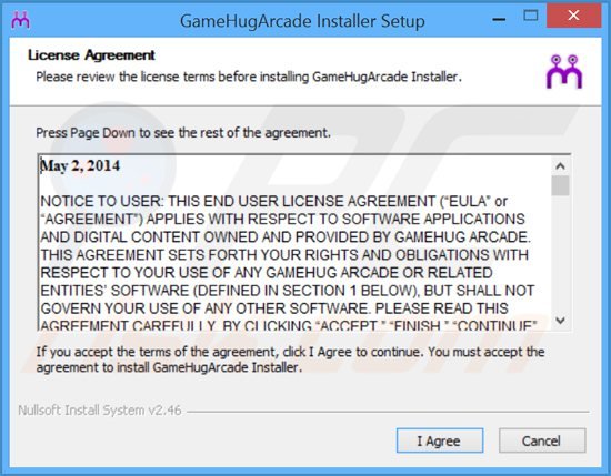 gamehug adware installer setup