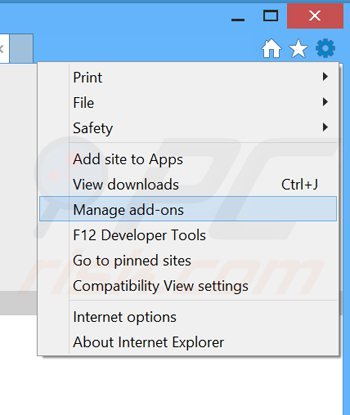 Removing hostsecureplugin ads from Internet Explorer step 1