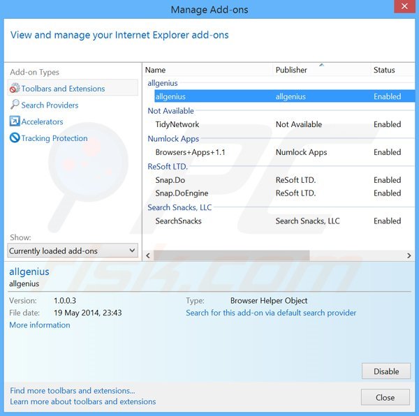 Removing Middle Pages from Internet Explorer step 2