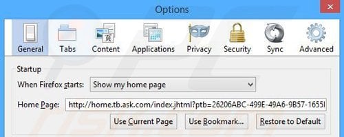 Removing MyTransitGuide from Mozilla Firefox homepage