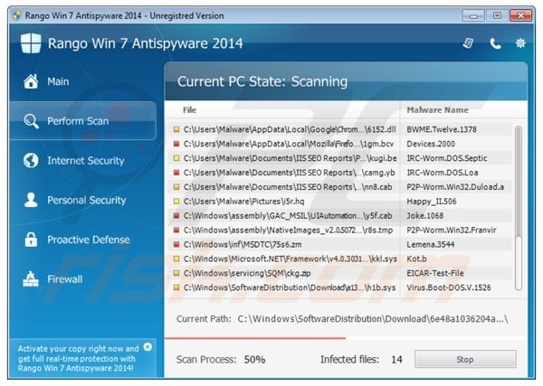 rango win7 antispyware 2014 performing a fake computer security scan