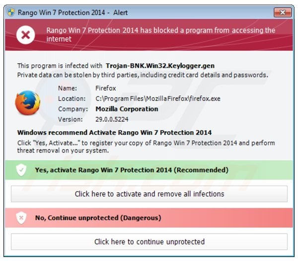 rango win7 protection 2014 blocking execution of installed programs