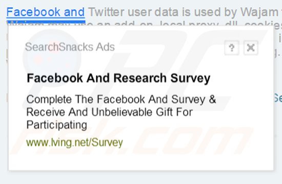 searchsnacks in-text ads