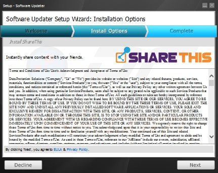 share this adware installer