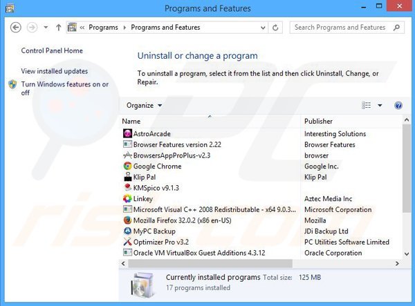 TicTaCoupon adware uninstall via Control Panel