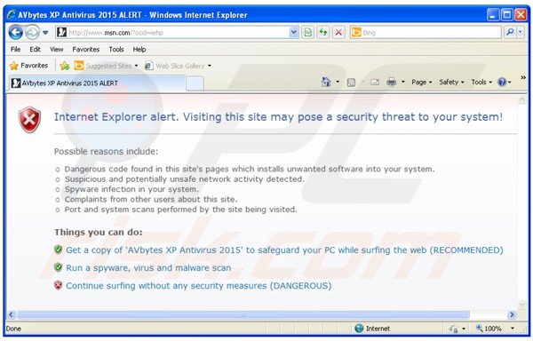 avbytes xp antivirus 2015 blocking Internet access