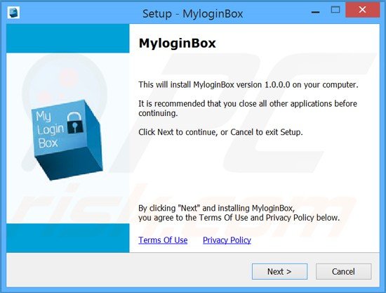 MyloginBox adware installer