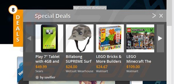 savedailydeals adware generating savifier ads