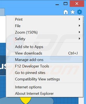 Removing ShieldMe ads from Internet Explorer step 1