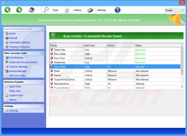 Removing windows antibreach module using registry key step 3