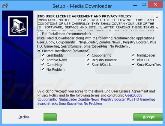 zombie news adware installer