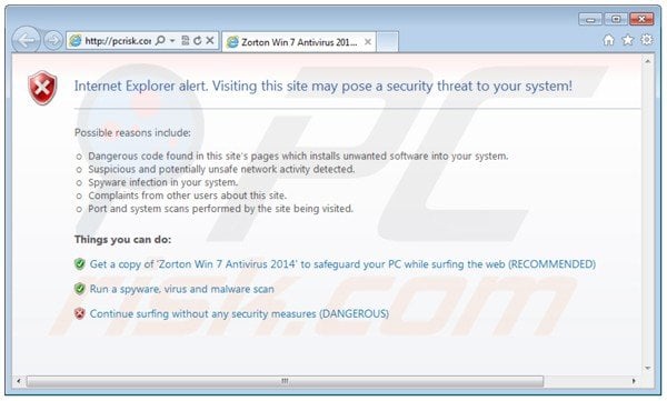 zorton win7 antivirus 2014 blocking Internet access