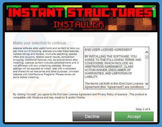 ace race adware installer