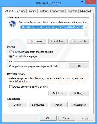 Removing GameTrekkers from Internet Explorer homepage