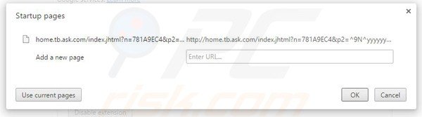 Removing MyScrapNook from Google Chrome homepage