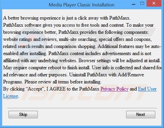 pathmaxx adware installer