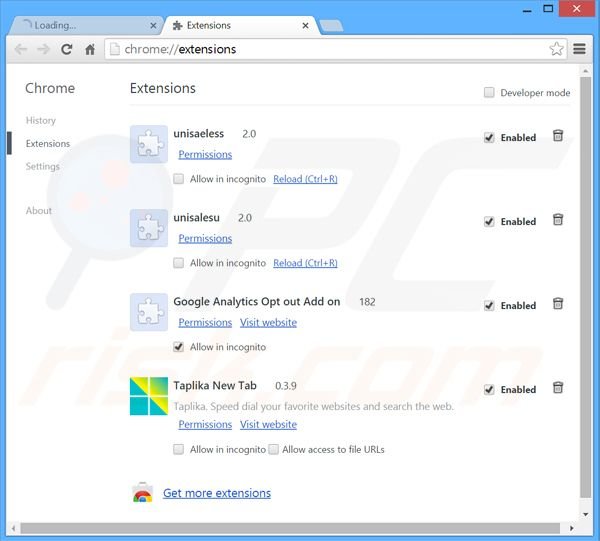 Removing websearch.searchtheglobe.info related Google Chrome extensions
